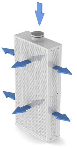 Duvar Tipi Deplasmanlı Difüzör